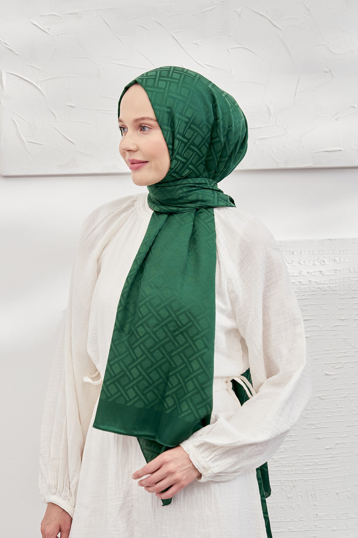 شال ARMANDA لون أخضر