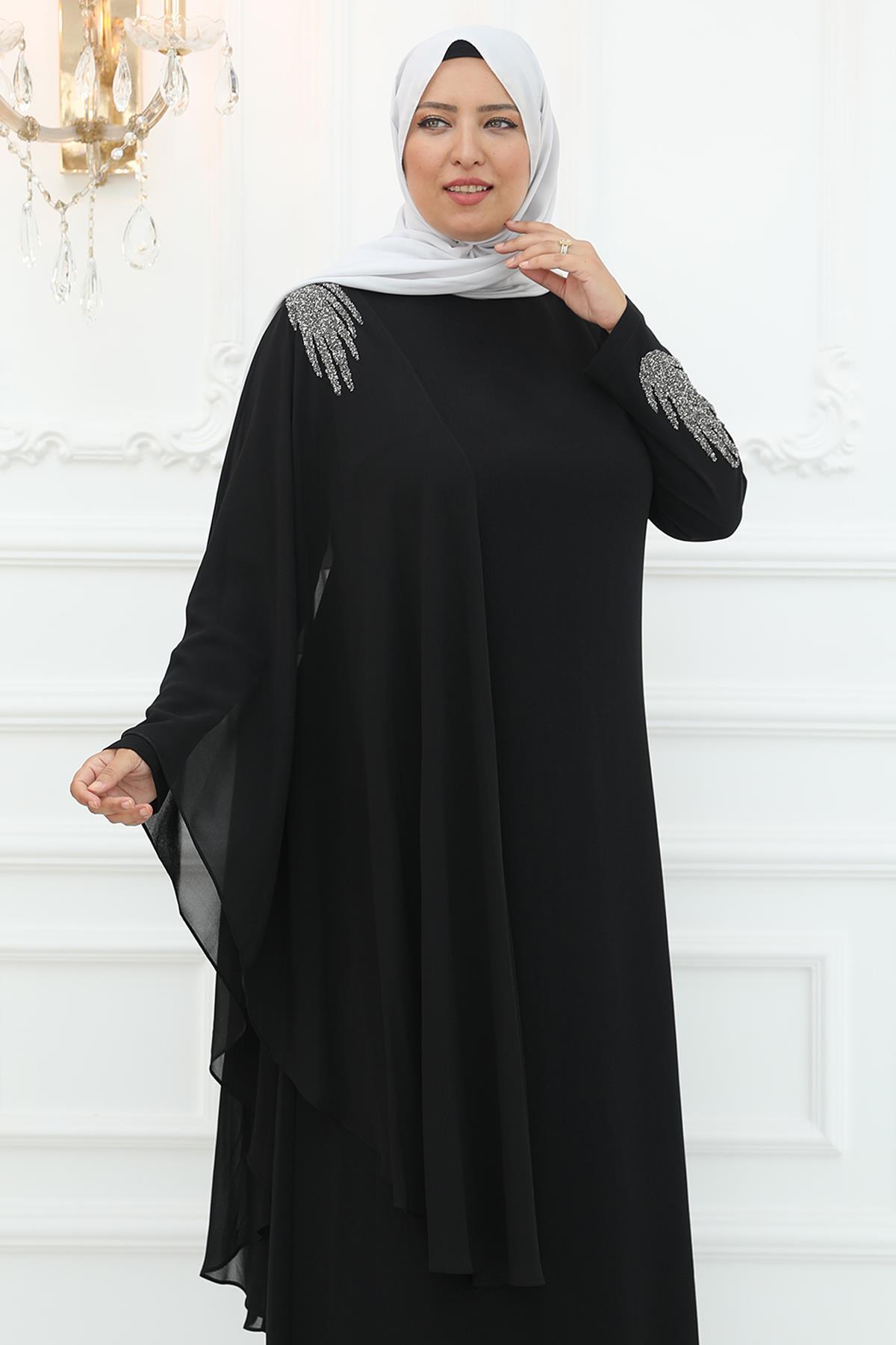 فستان سهرة Amine Hüma لون أسود