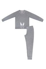 طقم بيجاما Suwen لون رمادي