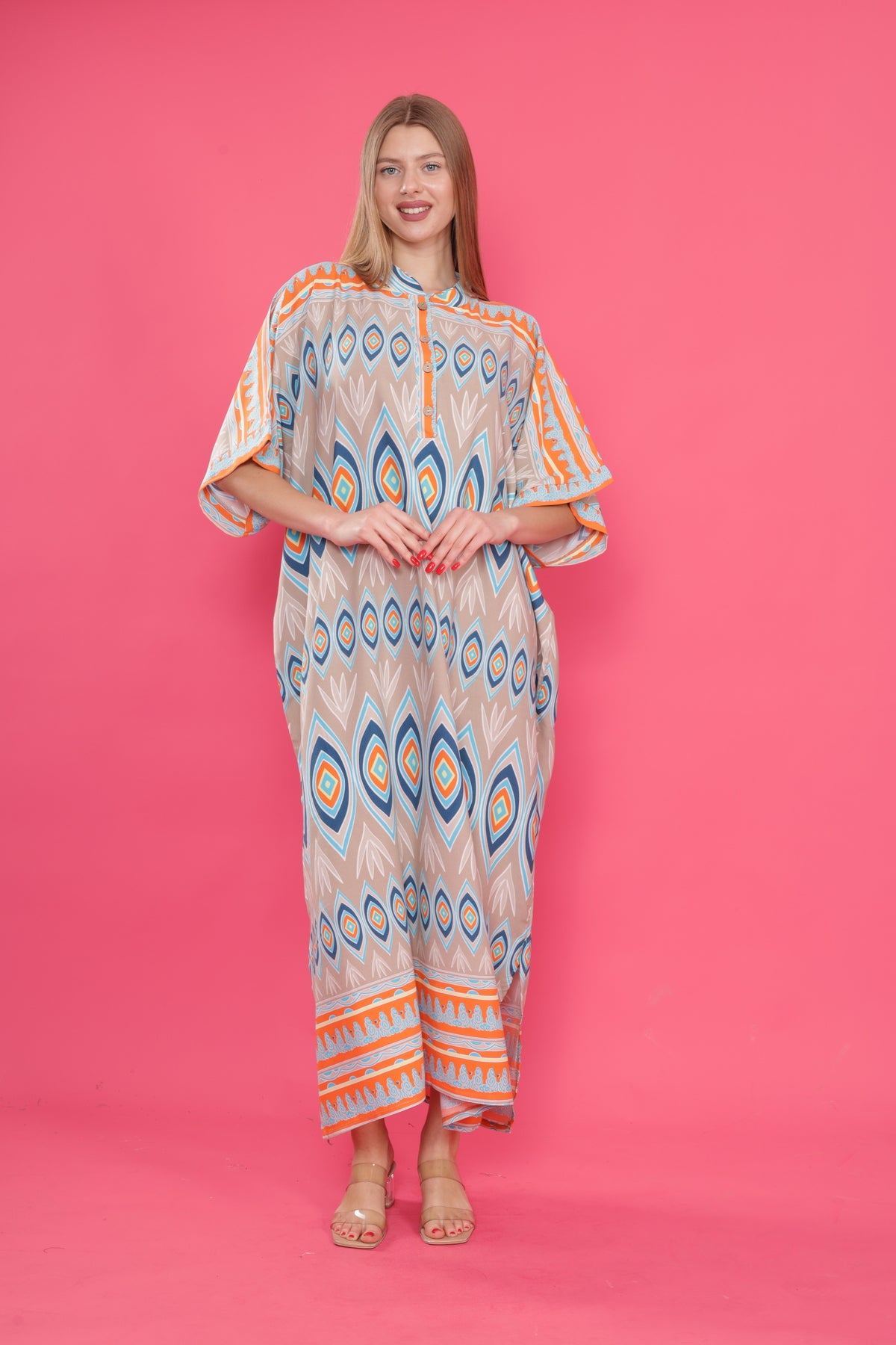 فستان mervemoda لون بني