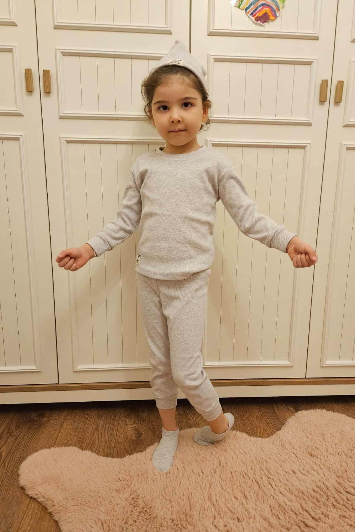 مجموعات الأطفال Peki لون رمادي