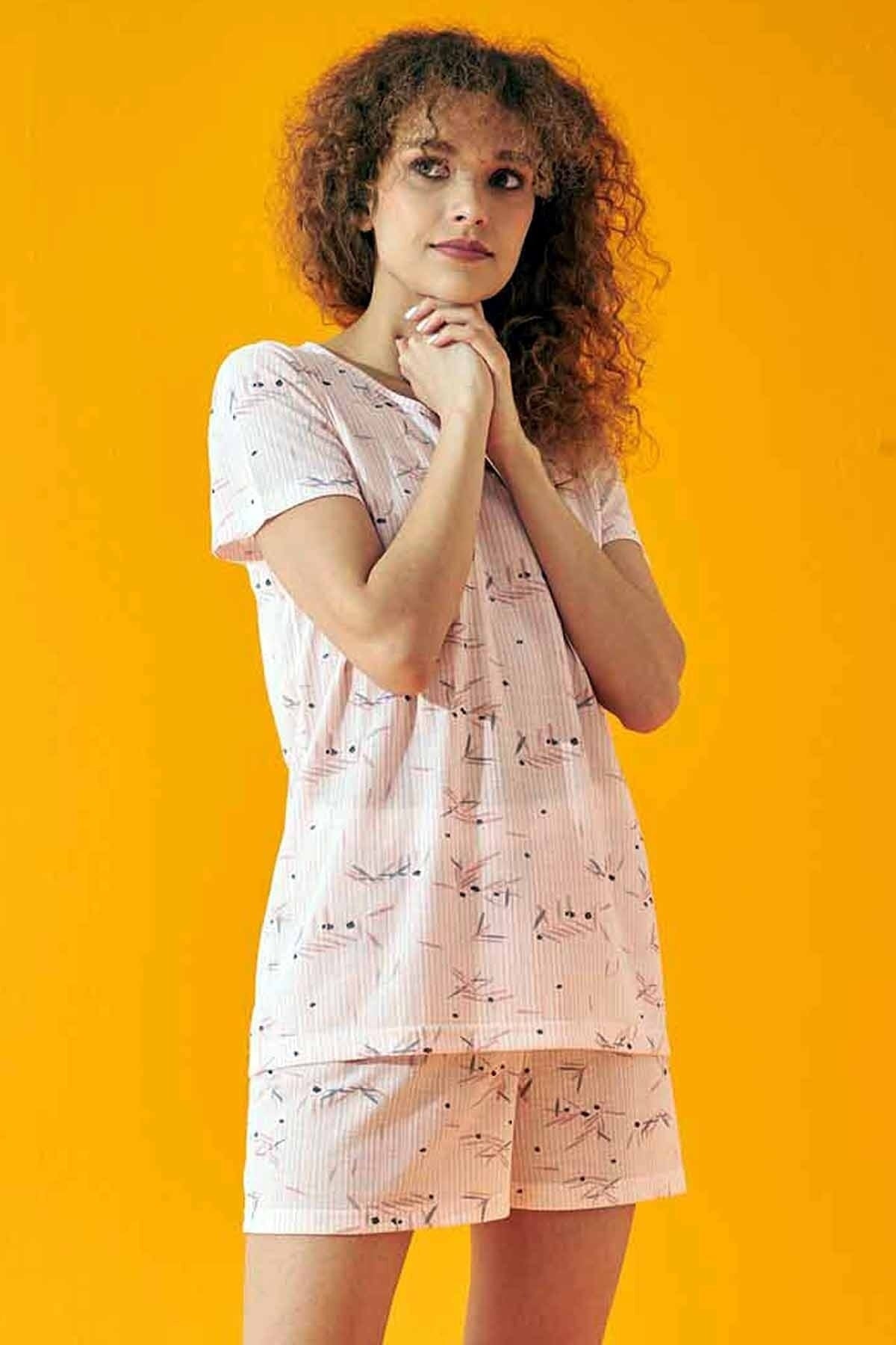 طقم بيجاما Siyah İnci لون زهري