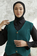كنزة بدون أكمام InStyle لون أزرق
