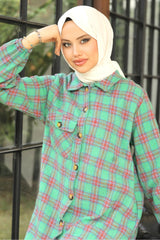 عباية Bestenur لون أخضر
