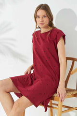 قميص النوم Siyah İnci لون بوردو