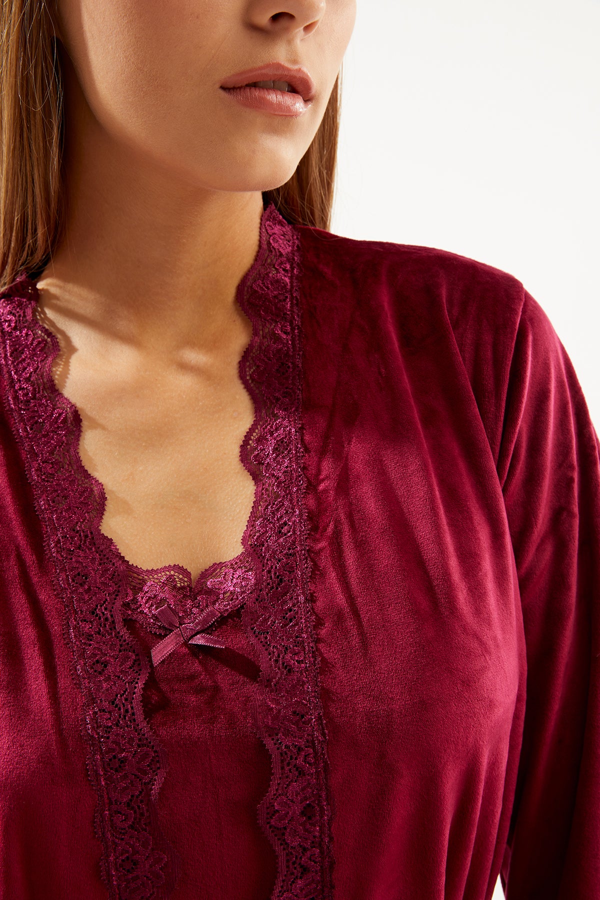 طقم بيجاما Ecrou لون بنفسجي