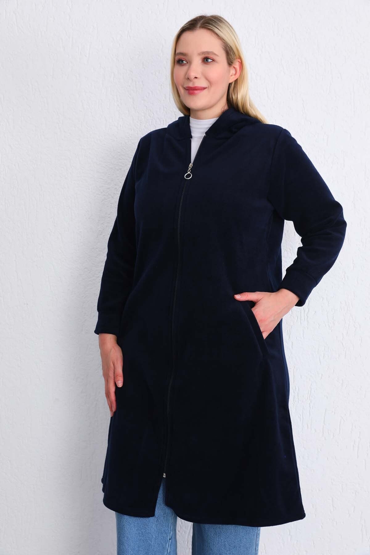 جاكيت خفيف Kardelen Butik Ümraniye لون أزرق غامق