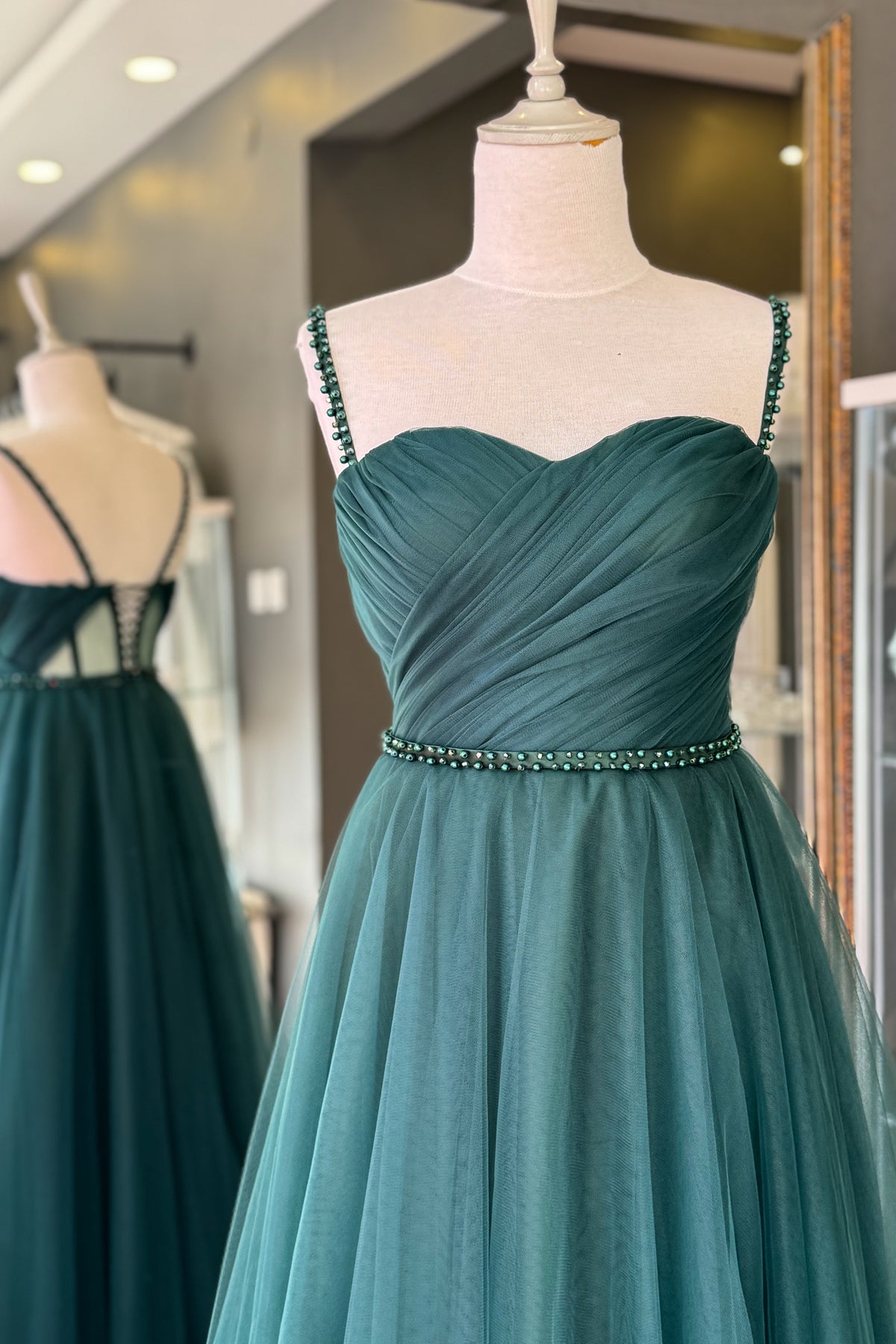 فستان سهرة Lenta Moda لون أخضر