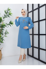 تونيك BELLİNA لون أزرق