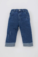 جينز Defacto لون أزرق