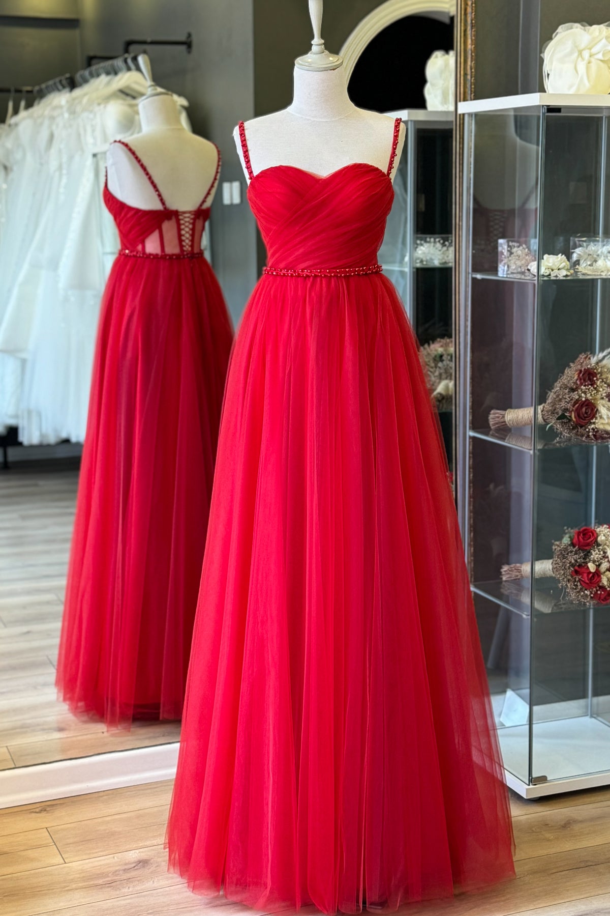 فستان سهرة Lenta Moda لون أحمر