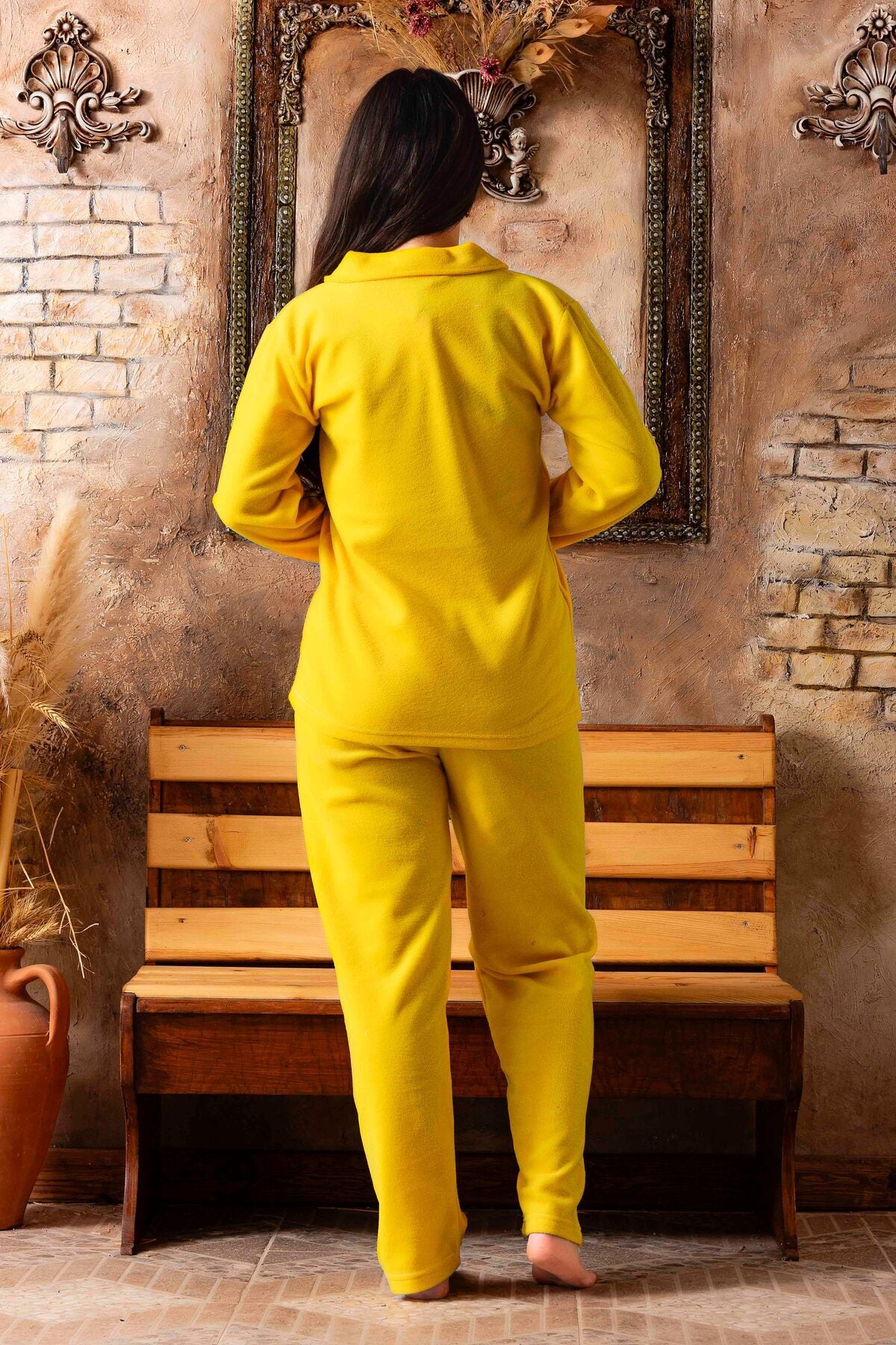 طقم بيجاما Sude HOMEWEAR لون رمادي