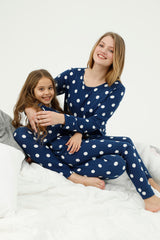 طقم بيجاما Siyah İnci لون أزرق غامق