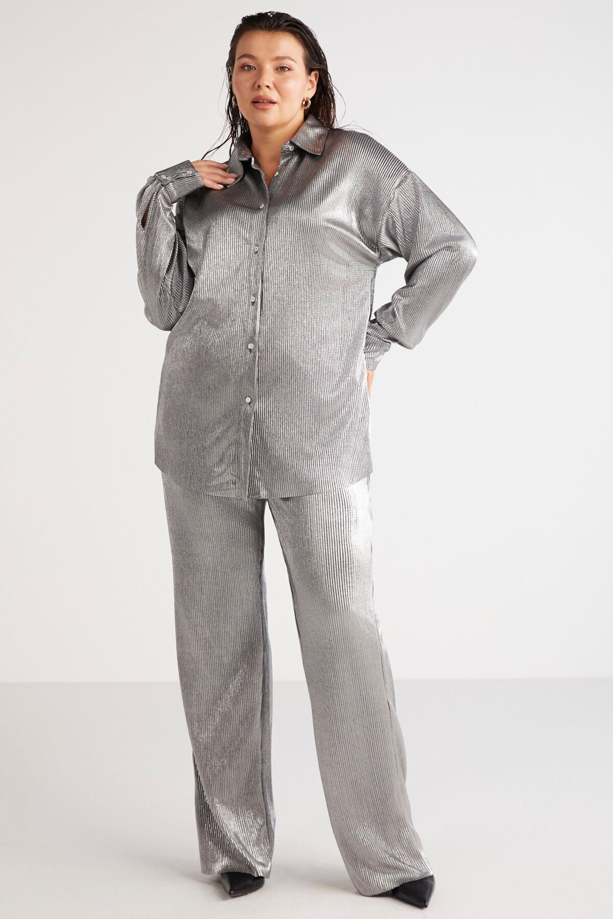 بنطال ETHIQUET لون رمادي