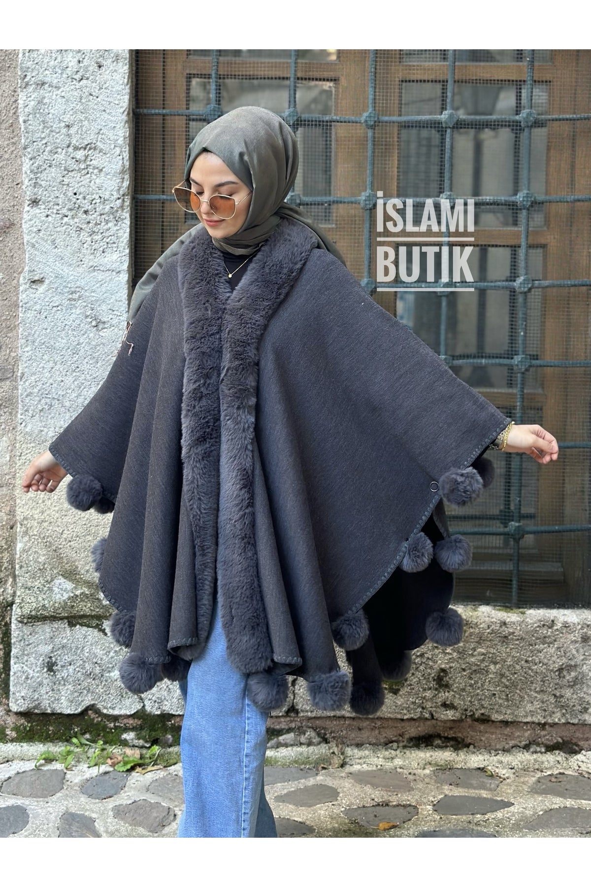 المعطف İSLAMİ BUTİK لون رمادي