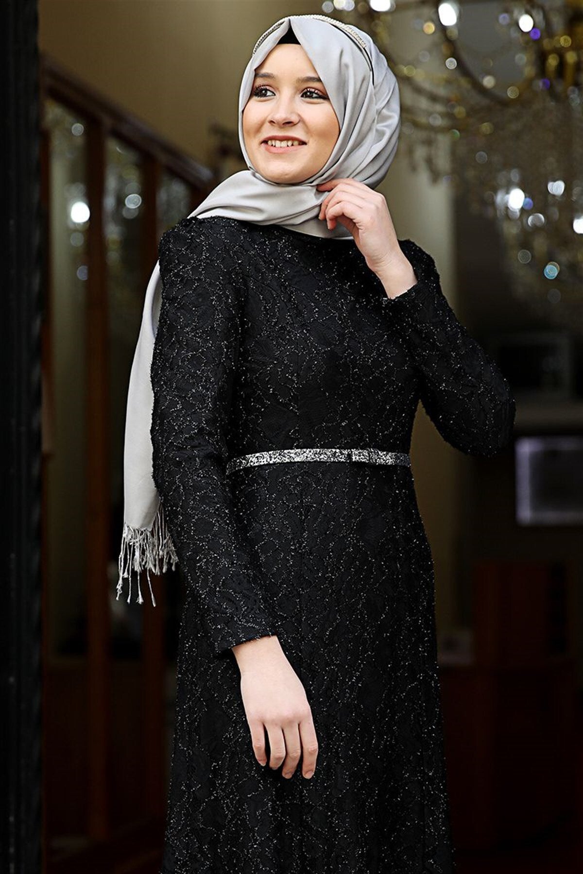 فستان سهرة Amine Hüma لون أسود