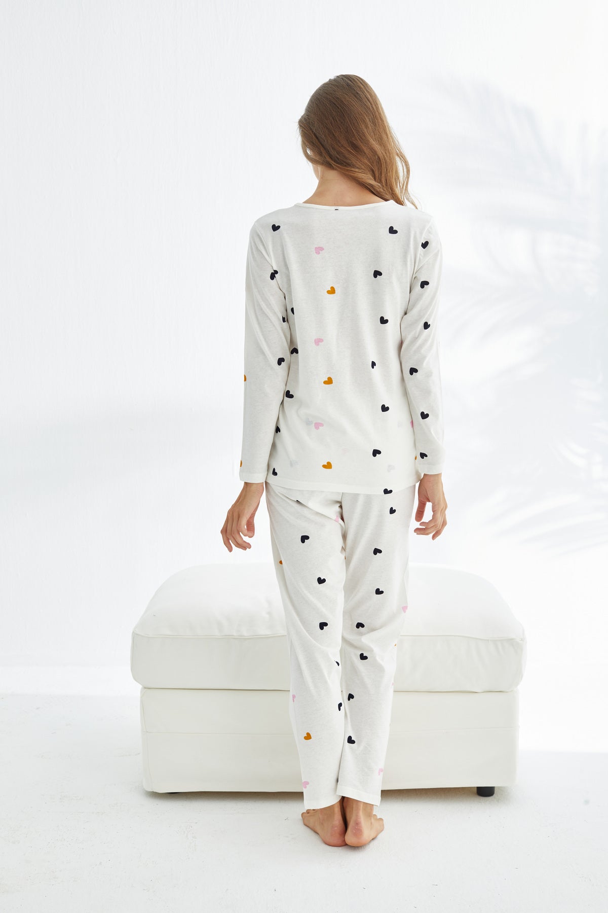 طقم بيجاما Siyah İnci لون أبيض