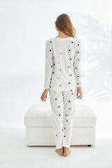 طقم بيجاما Siyah İnci لون أبيض