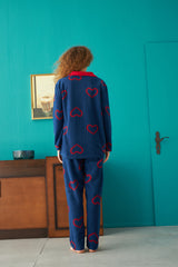 طقم بيجاما Siyah İnci لون أبيض