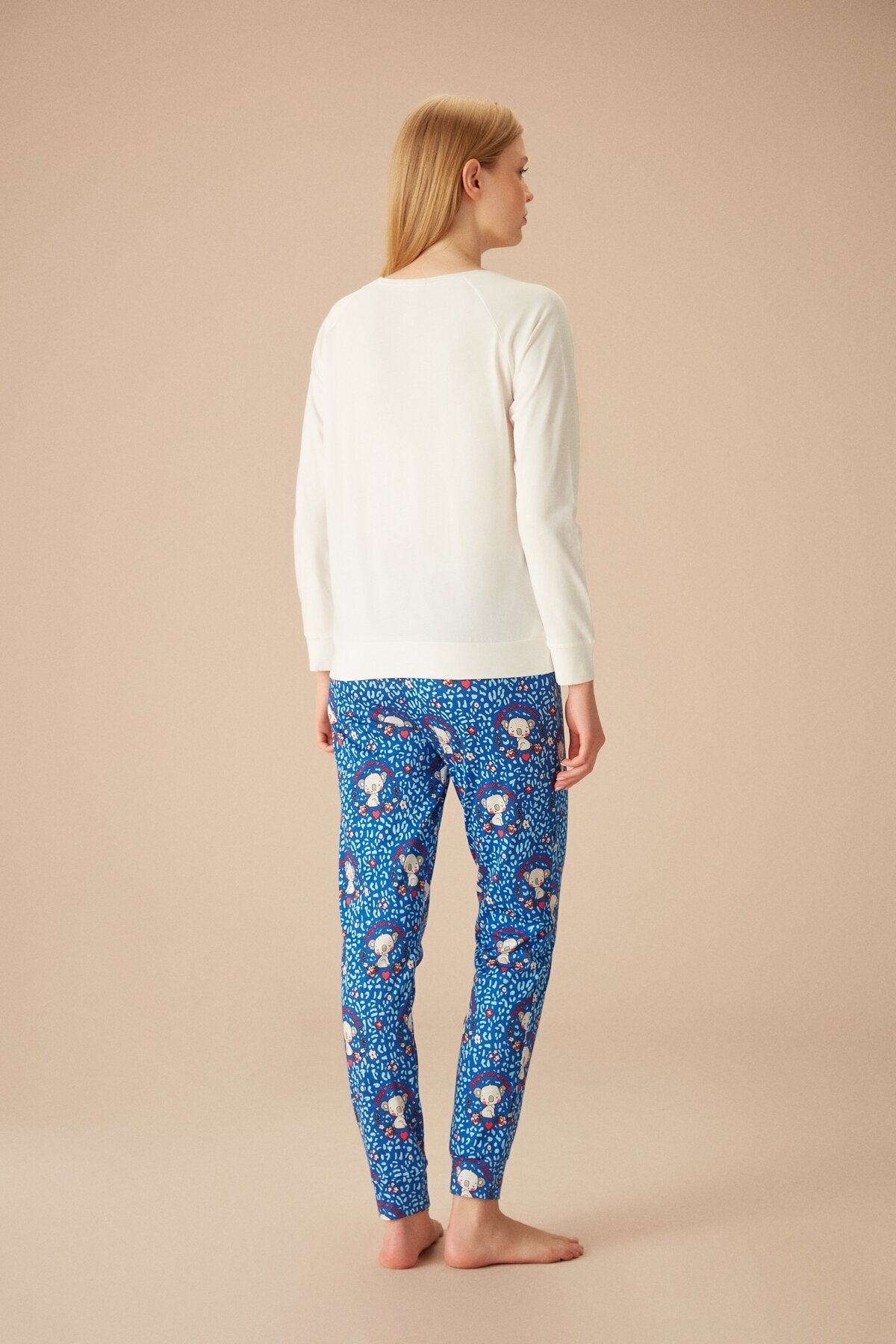 طقم بيجاما Suwen لون أزرق غامق