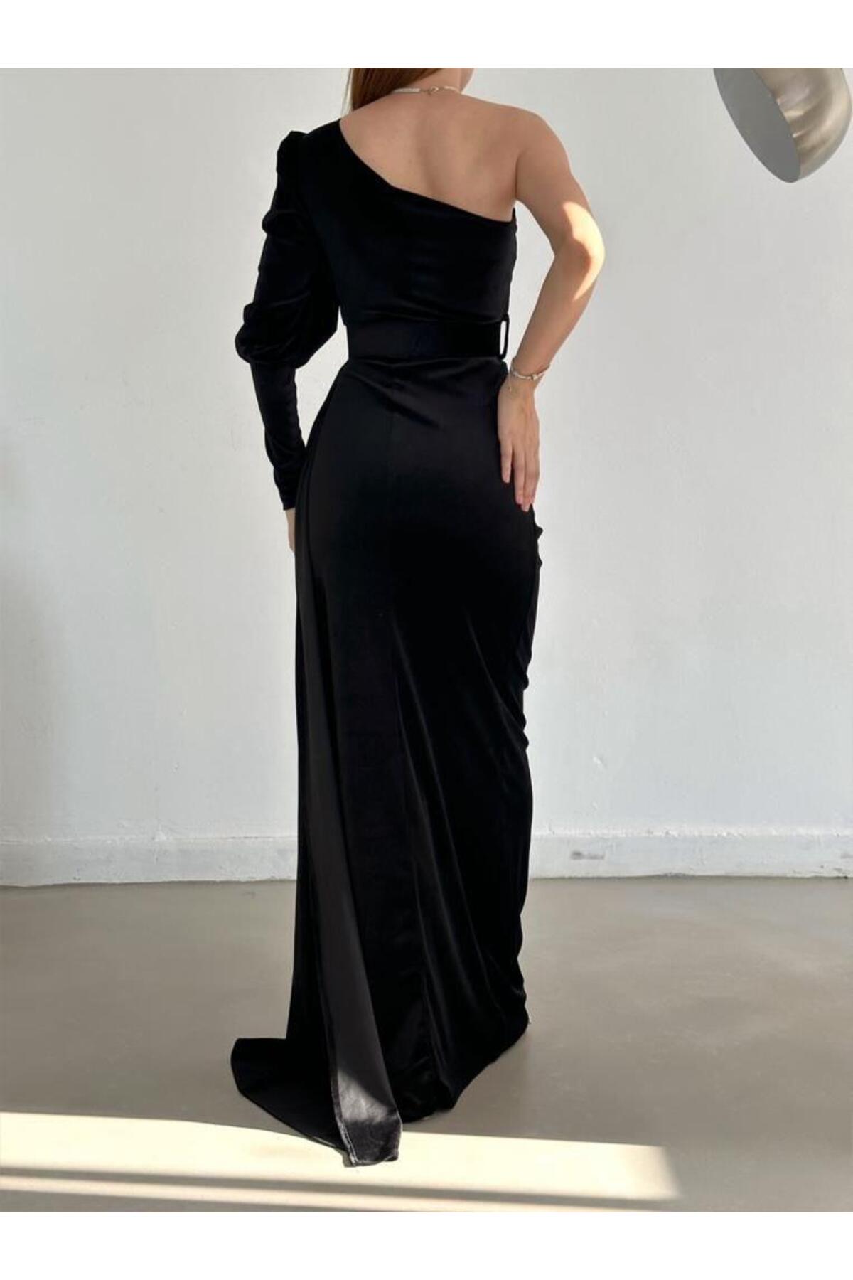 فستان سهرة mafdress لون أسود