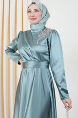 فستان سهرة giz astore لون أزرق