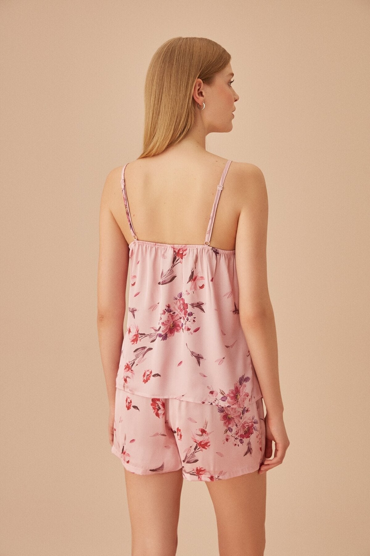 طقم بيجاما Suwen لون زهري