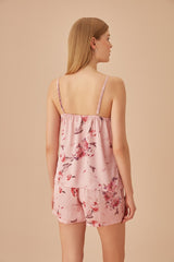 طقم بيجاما Suwen لون زهري