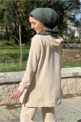 طقم رياضي Moda Rosa لون بيج