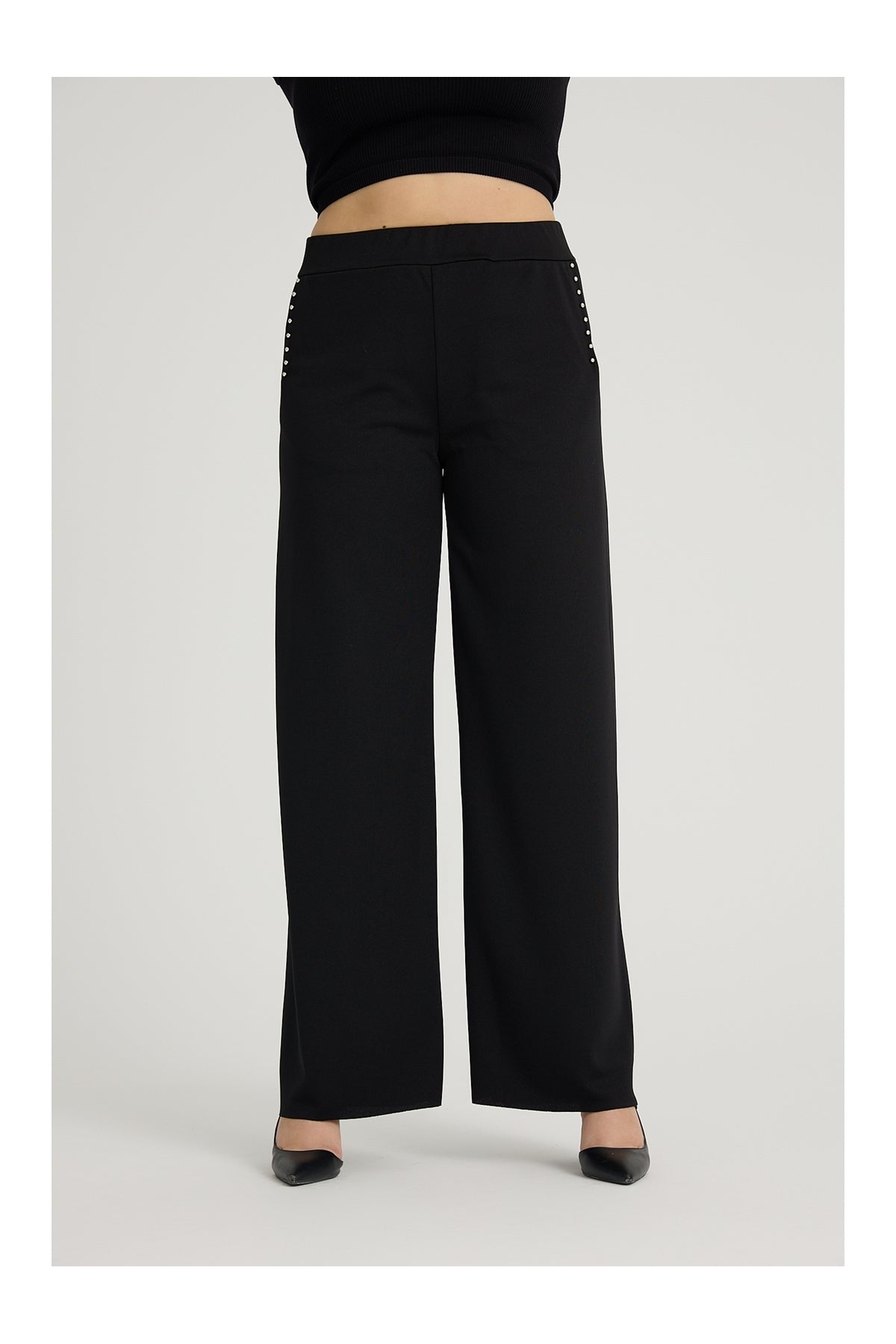 بنطال مقاس كبير Gül Moda لون أسود