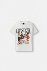 تيشيرت Bershka لون بيج