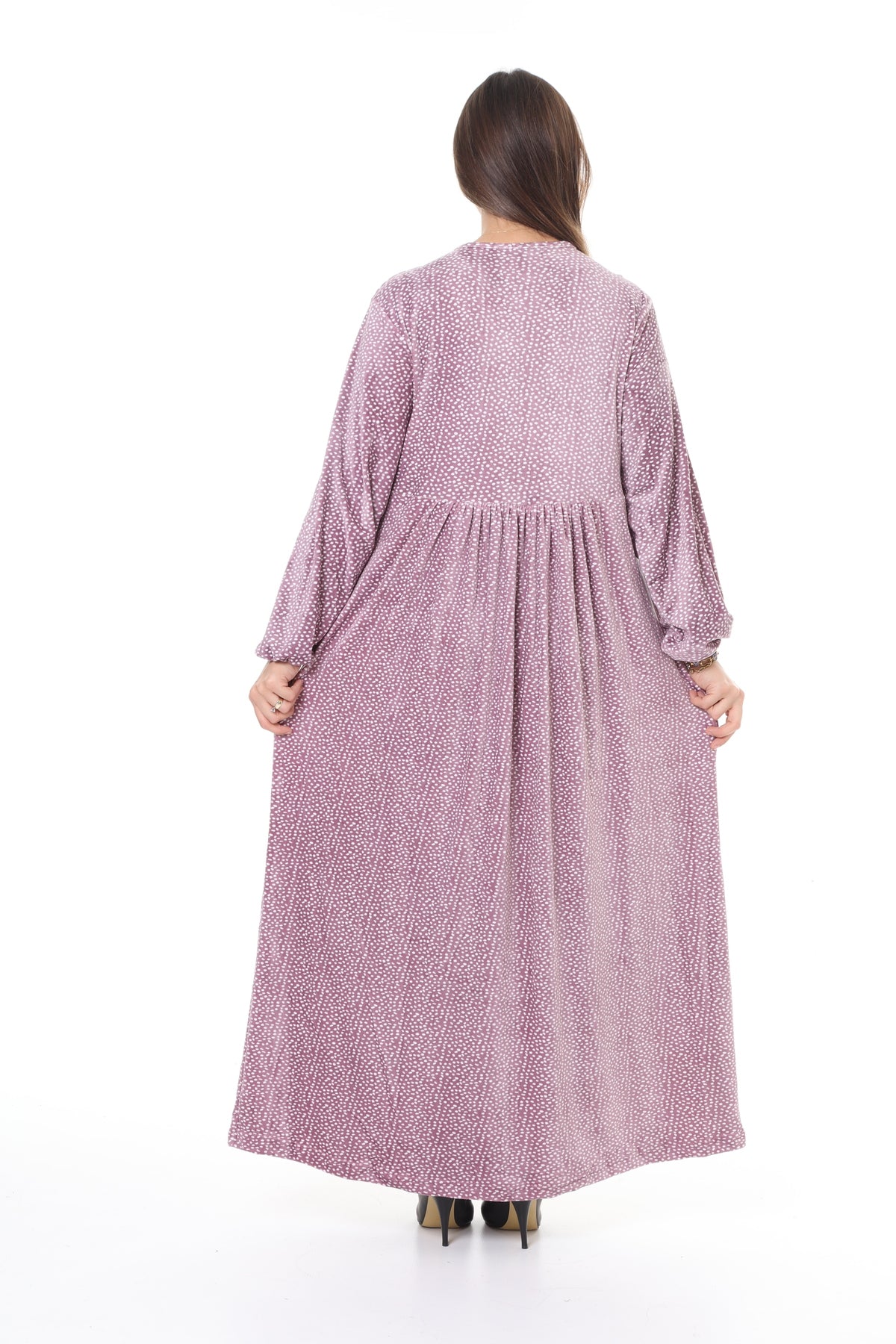 فستان mervemoda لون بنفسجي