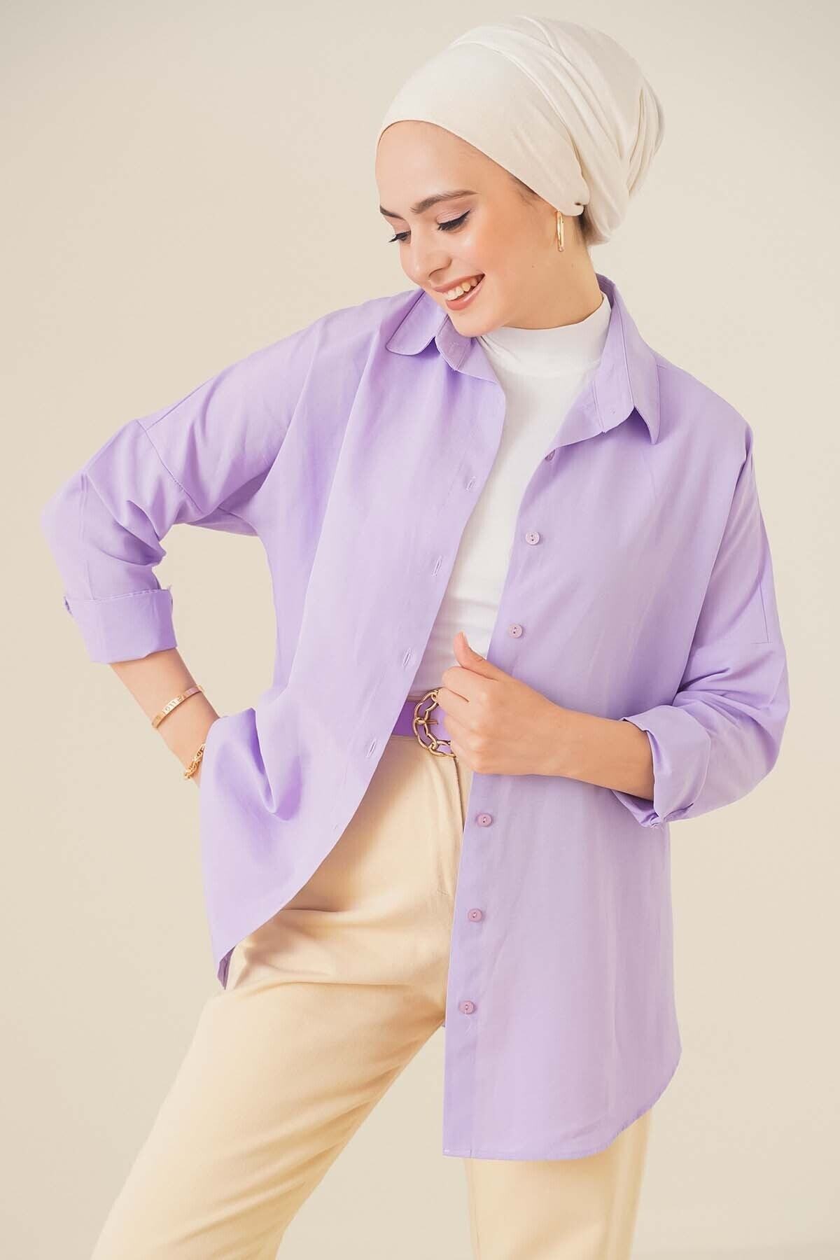 قميص asilmoda لون بنفسجي