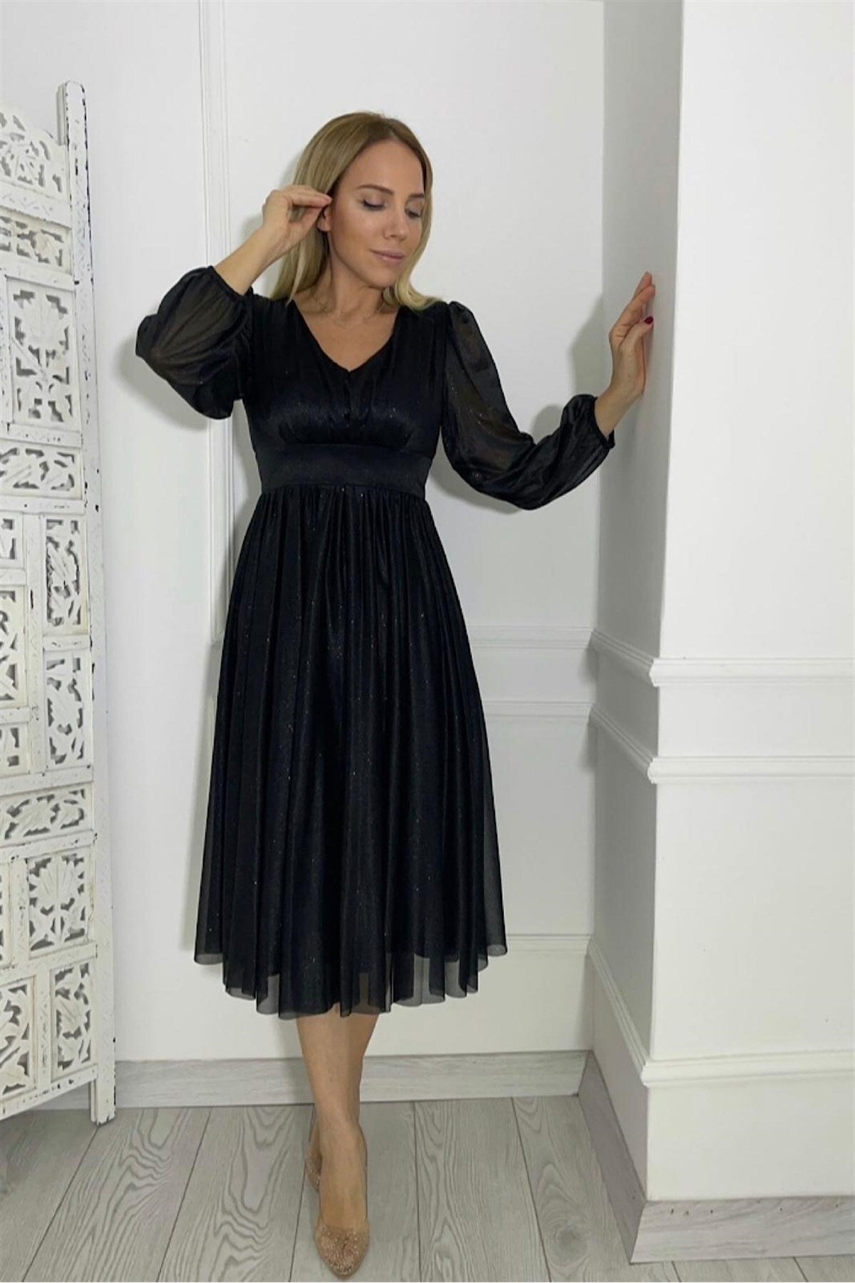 فستان سهرة gesmoda لون أسود