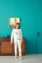 طقم بيجاما Siyah İnci لون أبيض