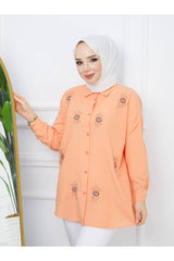 قميص ahsen fashion لون برتقالي