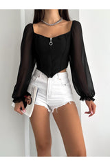بلوزة alenmoda لون أسود