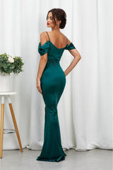 فستان سهرة mafdress لون أخضر
