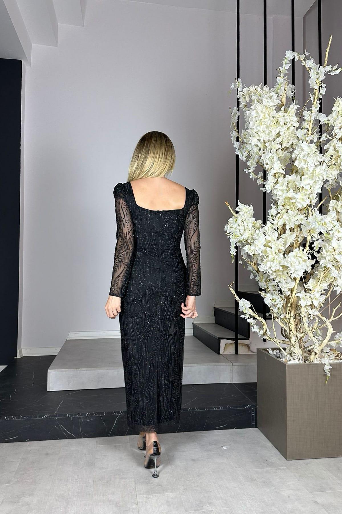 فستان سهرة gesmoda لون أسود