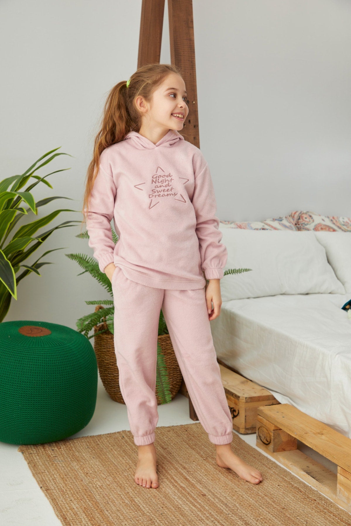 طقم بيجاما Siyah İnci لون زهري