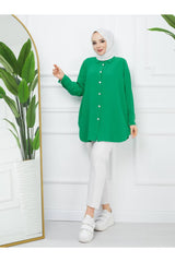 قميص ahsen fashion لون أخضر