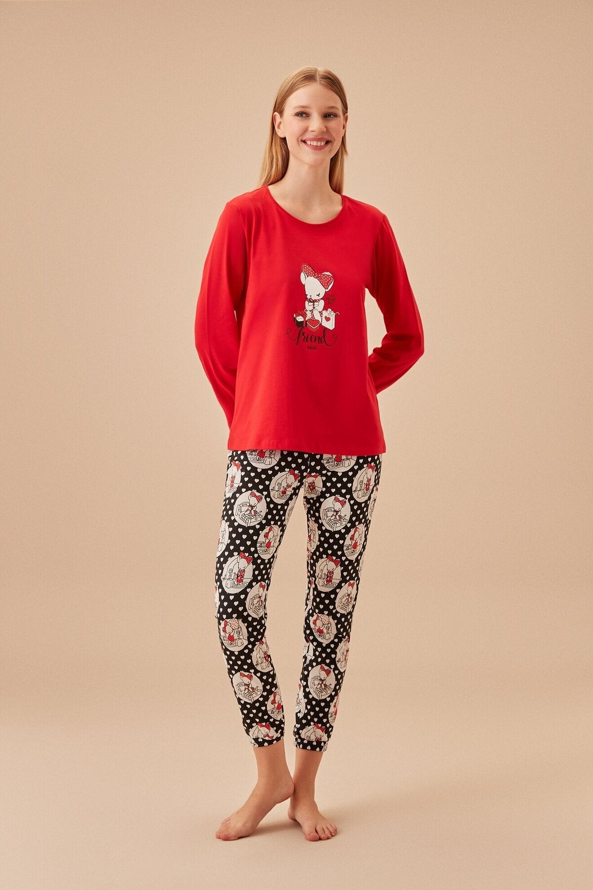 طقم بيجاما Suwen لون أسود