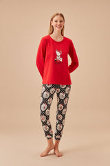 طقم بيجاما Suwen لون أسود