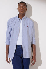 قميص BROOKS BROTHERS لون أزرق غامق