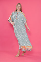 فستان mervemoda لون بيج