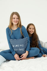 طقم بيجاما Siyah İnci لون أزرق غامق