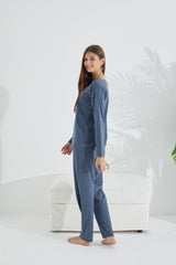 طقم بيجاما Siyah İnci لون أزرق