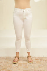 بنطال Rmg لون أبيض