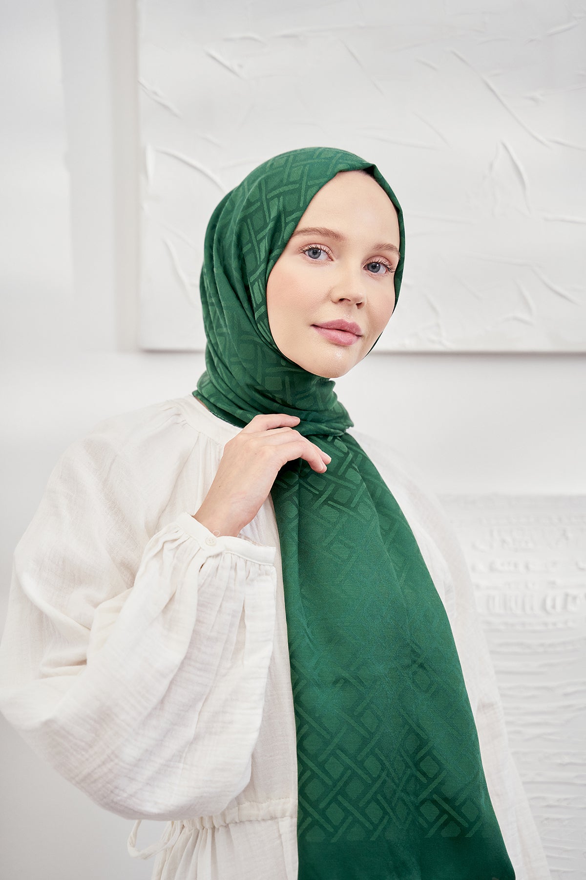 شال ARMANDA لون أخضر