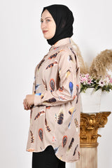 قميص Armine لون بني